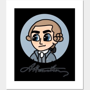 Chibi Alexander Hamilton - Patriot Portrait (Small Design) Posters and Art